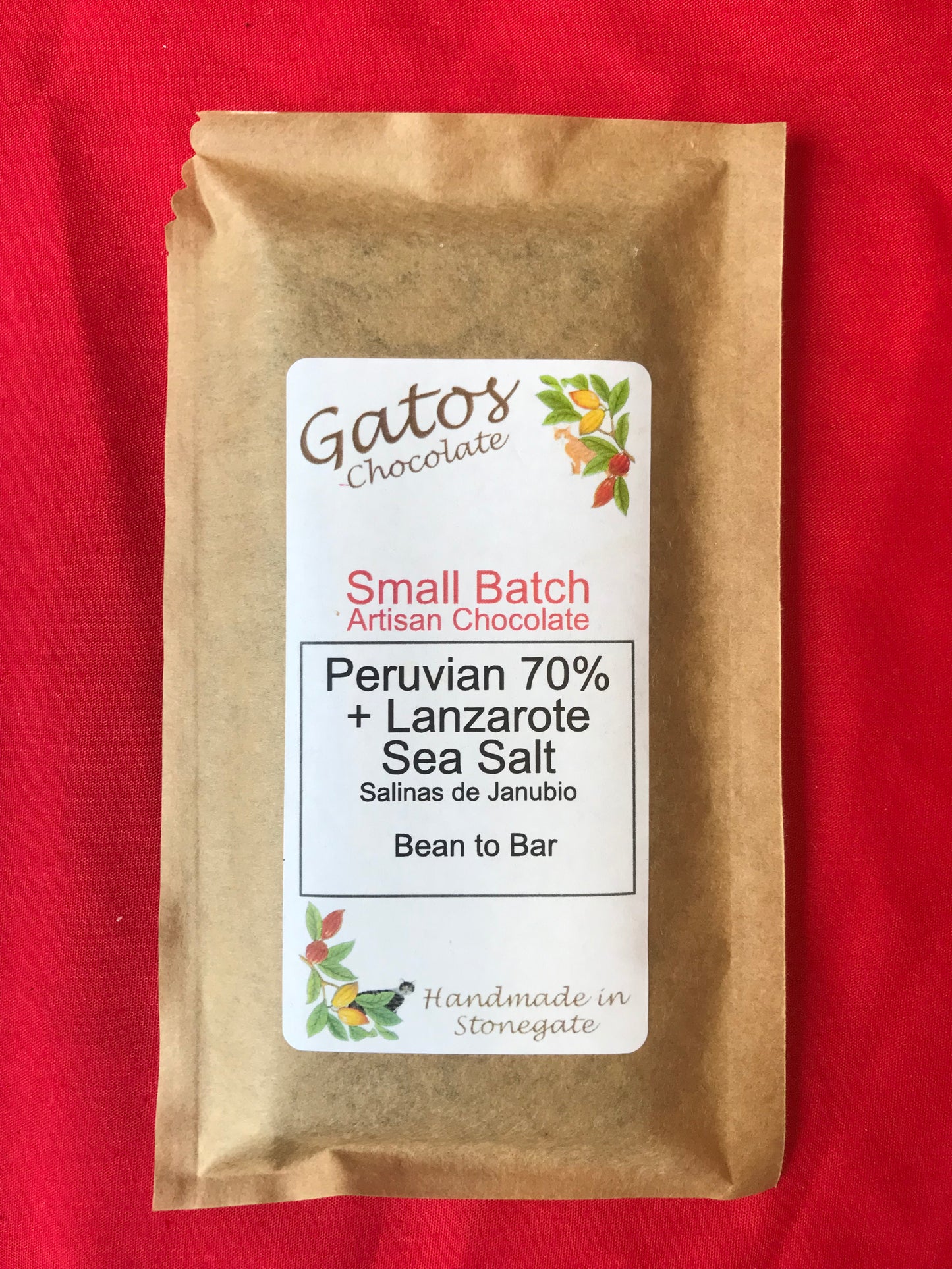 Peru 70% with Lanzarote Sea Salt Small Batch